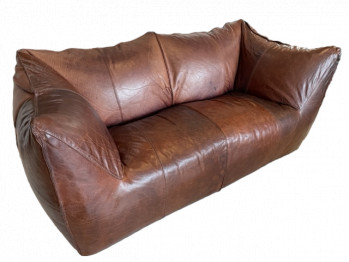 Le Bambole Italian Leather Sofa by Mario Bellini