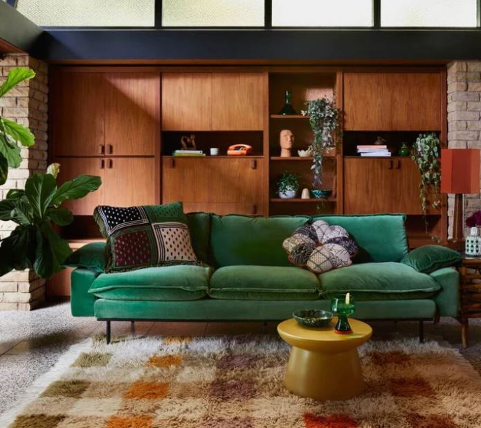 Pre-owned & Refurbished HK LIVING - Retro Sofa 4-Seater in Royal Green ...