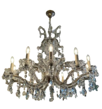 Maria Theresa 12 Branch Crystal Chandelier