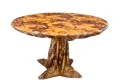 French Retro Fibreglass Sealed Fabric Centre Table