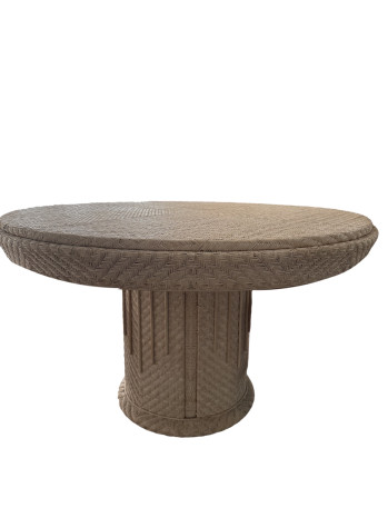 French Vintage Rattan Table