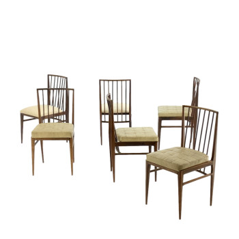 Set of Six Giuseppe Scapinelli Brazilian Rosewood Dining Chairs