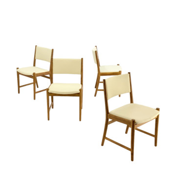 Set of Four Danish Oak Dining Chair