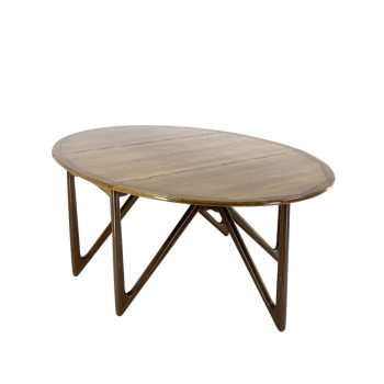 Danish Brazilian Rosewood Gate Leg Dining Table