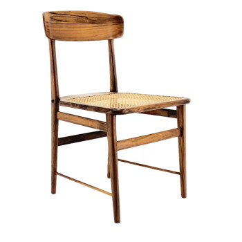 Light Brazilian Rosewood Lucio Costa Dining Chair