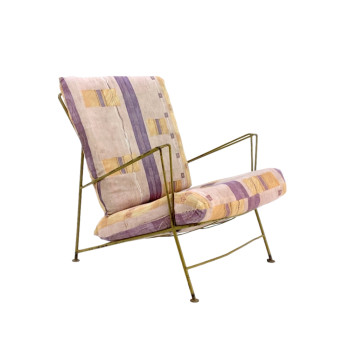1950s Brazilian Steel Outdoor Chair