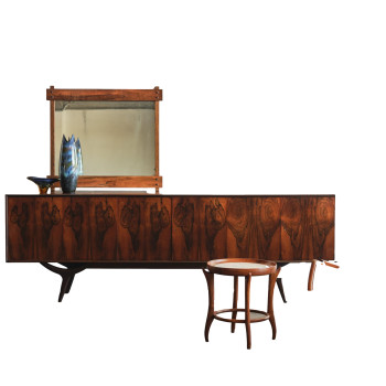 Brazilian Rosewood Sideboard by Giuseppe Scapinelli
