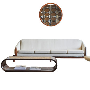 Four Seat Sofa By Liceu De Artes E Oficios