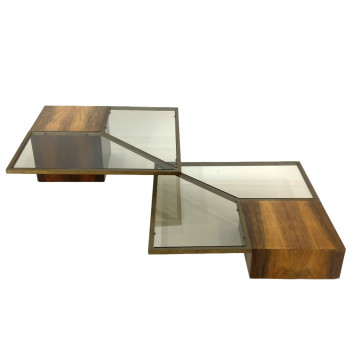 Brazilian Cantilever Coffee Table Set