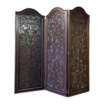 Carved Timber Screen Room Divider