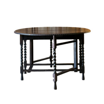 Jacobean Round Drop Leaf Table