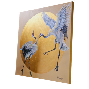 The Dance of the Cranes Painting