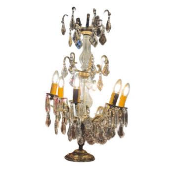 Six Arm Chandelier Table Lamp