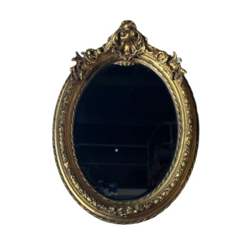 Gilt Oval French style Mirror