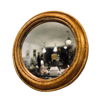Gold Convex Mirror