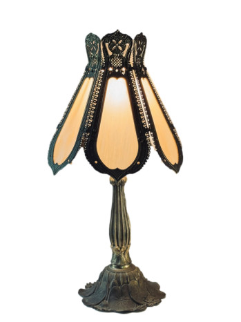 Brass Art Nouveau Lamp