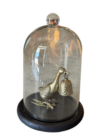 Glass Cloche with Wooden Base