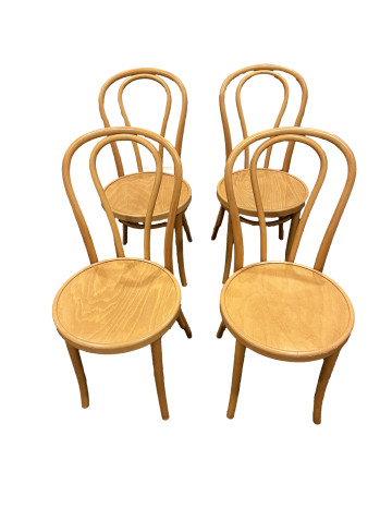 Set of 4 No. 18 Dining Chairs in Golden Oak