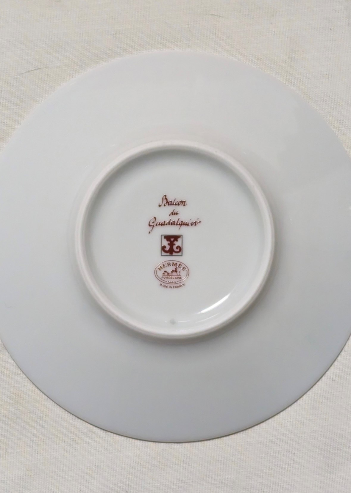 Hermès Guadalquivir tasse à thé rouge soucoupe vaisselle lot de 2 ornement café